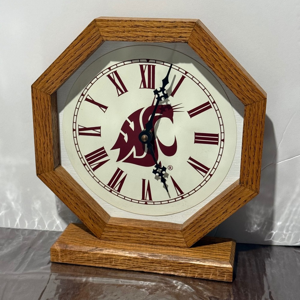 Wooden‎ WSC desk standing clock